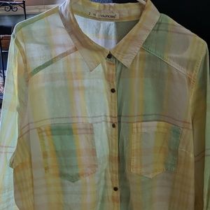 Maurice's button down long sleeve top